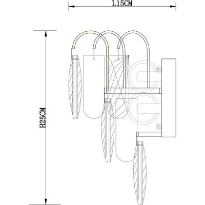 Настенный светильник Arte Lamp Vivien A2719AP-2GO, 2хE27
