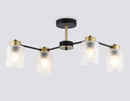 Светильник подвесной TR303324/4 BK/GD черный/золото E27/4 max 60W 650*290*270