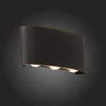 SL089.401.06 Светильник уличный настенный ST-Luce Черный кварцевый LED 6*1W 4000K