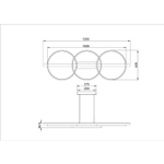 Подвесная люстра Arte Lamp FLUIDO A3913SP-24BK, 1хLED