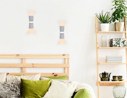 Настенный светодиодный светильник FW195 WH/S белый/песок LED 3000K 12W 70*200*100