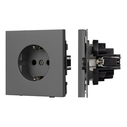 Механизм электрической розетки SCT-TENDO-MEU1-SFPL-GR (230V, 16A) (Arlight, -)