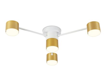 Светильник потолочный FL51720/4 WH/GD белый/золото GX53/4 max 12W 645*135