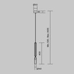Подвесной светильник Peg 3000К 3Вт MOD469PL-L3BS3K. TM Maytoni