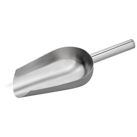 Совок для льда и сыпучих продуктов, Domestico, размер: 24*9,5 см, из нержавеющей стали