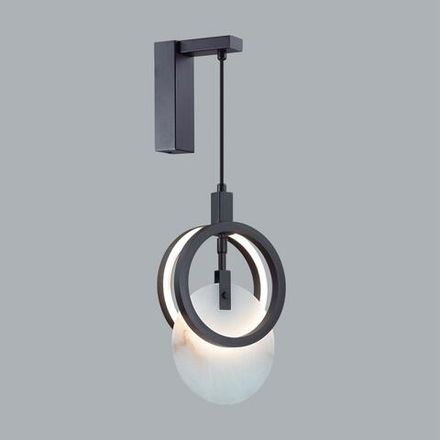 5422/17WL HIGHTECH ODL_EX25 105 черный/металл/алебастр Настенный светильник LED 17W 3000K 986Лм MERCURY