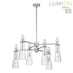 8268/6 NEOCLASSI хром/белый/прозрачный, металл/керамика/стекло Люстра Е14 6*40W 220V EMILY