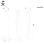 SL096.445.02 Светильник уличный наземный ST-Luce Черный/Белый LED 1*6W 4000K