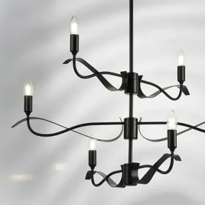 733267 Люстра RAGNO 6х40W E14 ЧЕРНЫЙ МАТОВЫЙ Lightstar