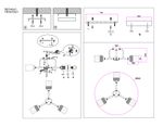 Светильник подвесной TR303321/3 WH/GD/CL/FR белый/золото/прозрачный/белый матовый E27*3 max 60W D620*210