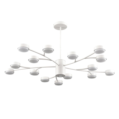 8265/15 COMFI LN26 233 металл/металл белый/белый Люстра GX53 LED 15*7W 220V TORINA