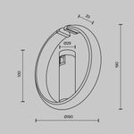 Трековый светильник Zero Flarity 3000K 10Вт 180° TR230-1-10W3K-BS. TM Maytoni
