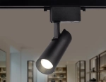 Трековый однофазный светодиодный светильник GL5858 BK черный LED 10W 4200K 24°