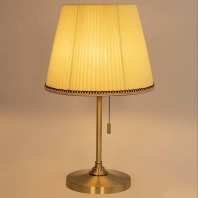 Citilux Линц CL402733 Настольная лампа бронза с кремовым абажуром