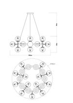 Подвесная люстра Arte Lamp BOLLA A1664SP-25BK, 25хE14