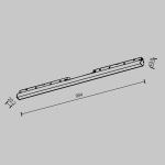 Трековый светильник Базис / Basis Exility 2700K 30Вт 120°, TR030-2-30W2.7K-B. TM Maytoni