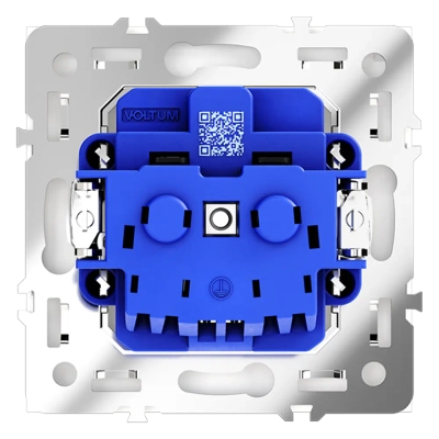 VLS040203 Розетка встраиваемая VOLTUM S70 с заземлением и защитными шторками, 16А, (кашемир). (ТМ Maytoni)