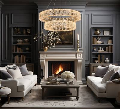 Люстра подвесная Ravissement Gold FL1057-14P, LED