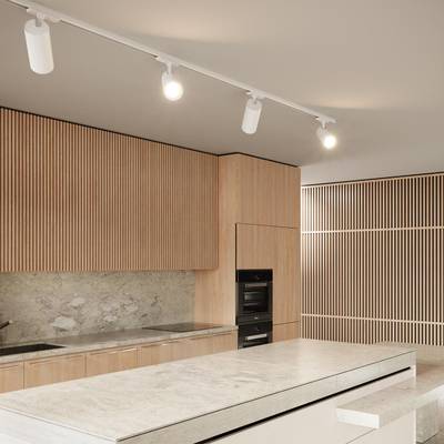 359156 PORT NT23 200 белый Светильник трековый однофазный двухжильный IP20 LED 24W 220V 4000К 2300Лм SELENE