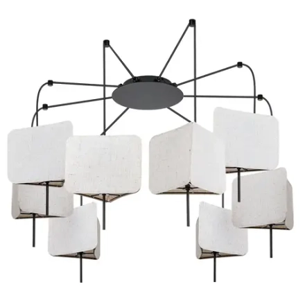 Подвесная люстра Arte Lamp TRIXIE A7084SP-8BK, 8хE14