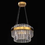 Citilux Sheldon CL339143 LED Люстра хрустальная с пультом Бронза