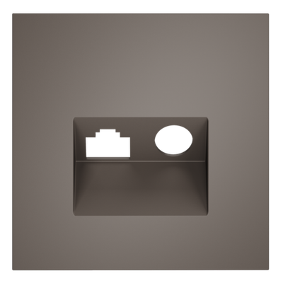 VLS002714 Накладка для розетки TV+RJ45 кат. 6, S70 (капучино). (ТМ Maytoni)