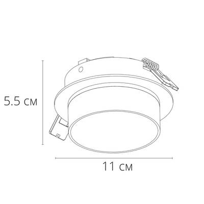 Точечный встраиваемый светильник Arte Lamp IMAI A2264PL-1WH, 1хGX53