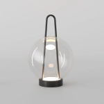 Настольный светодиодный светильник со стеклянным плафоном 80507/1 черный, LED