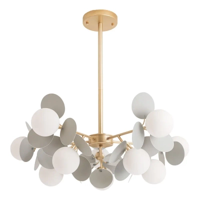 Люстра на штанге Arte Lamp PEACOCK A1369SP-10GY, 10хG9