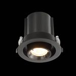 ST702.338.12 Св-к встр. Черный LED 1*12W 3000K 900Lm Ra80 24° IP20 D90xH92 180-240V