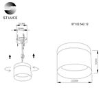 ST102.542.12 Светильник потолочный Белый LED 1*12W 4000K 936Lm Ra&gt;80 120° IP20 D100xH90 170-240V