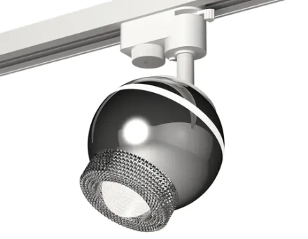 Комплект трекового светильника XT1104001 PSL/CL серебро полированное/прозрачный GU5.3 LED 3W 4200K (A2520, C1104, N7191)