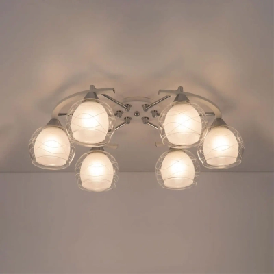 Citilux Буги CL157161 Люстра потолочная Белая Хром