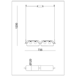Подвесной светильник Arte lamp GENEVA A2341SP-4BK, 1хLED