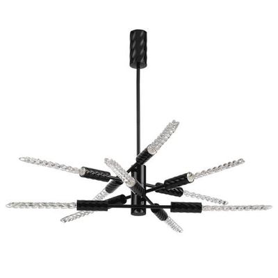 5459/28L L-VISION ODL_EX26 041 черный глянцевый/прозрачн./металл/стекло Люстра LED 28W (10*2.8W) 3000K 1260Лм KOLOS