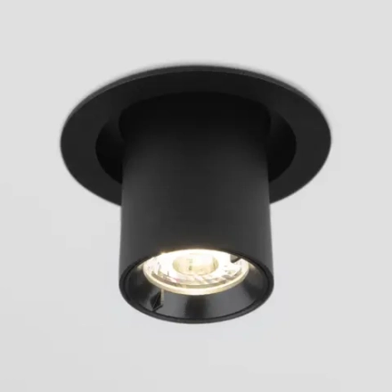 Встраиваемый точечный светодиодный светильник Pispa 10W 4200K черный матовый 9917 LED