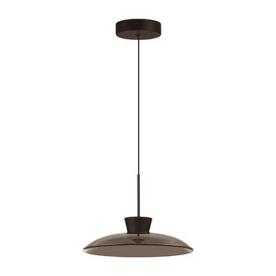 5055/9L L-VISION ODL24 321 черный/дымчатый/металл/стекло Подвес LED 9W 3000К SAUCER