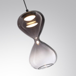 5092/4LA PENDANT ODL25 357 черный/дымчатый градиент/прозрачн./металл/стекло Подвес LED 4W 4000K 388Лм GLESSI
