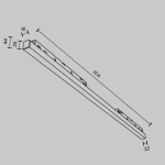 Трековый светильник Базис / Basis Exility 2700-6000K 30Вт 120° Dim Dali2, TR030-4-30WTW-DD2-B. TM Maytoni