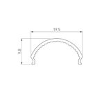 Экран ARH-WIDE-B-H20-2000 Round Opal-PM (Arlight, Пластик)