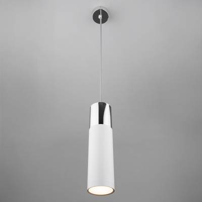 Подвесной светодиодный светильник в стиле лофт 50135/1 LED хром / белый