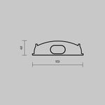 Комплект заглушек (для профиля 18×06) 2 шт., ALM-1806-EC 642075. TM Maytoni