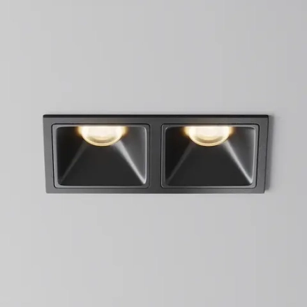 Встраиваемый светильник Альфа / Alfa LED 20 Вт 3000 К 50°, DL043-02-10W3K-SQ-B-1. TM Maytoni