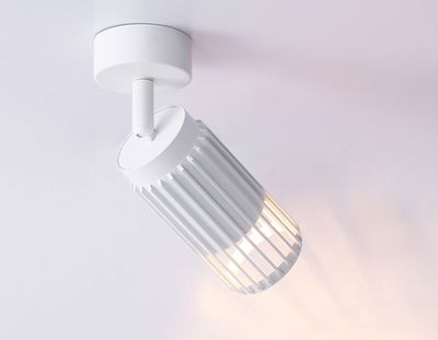 Накладной поворотный спот со сменной лампой  TN51677 WH белый GU10 D60*120