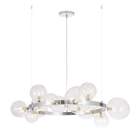 Люстра Crystal Lux AGATA SP15 V2 CHROME/TRANSPARENTE 0034/315