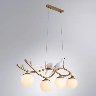 Подвесная люстра Arte Lamp ELTANIN A3422SP-4GO, 4хE27