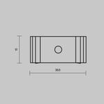 Комплект креплений (для профиля 35×35) 4 шт., ALM-3535A-MT 642032. TM Maytoni