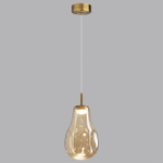5098/4L PENDANT ODL25 365 античн.бронза/янтарный/металл/стекло Подвес LED 4W 4000K 388Лм NAVE