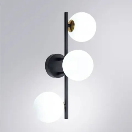 Настенно-потолочный светильник Arte Lamp GEMINI A2243PL-3BK, 3хG9
