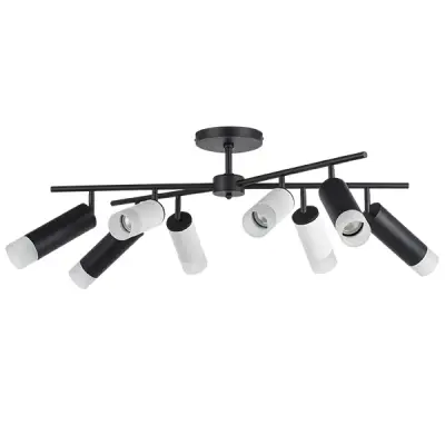 LR7283648741 Люстра RULLO 8х50W GU10 ЧЕРНЫЙ/БЕЛЫЙ (571728+214436-4+214487-4+202431-8)